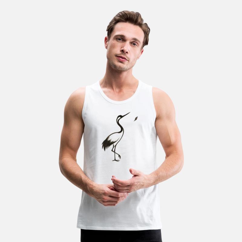 Crane & Petal – Minimalist Ink Bird Design
