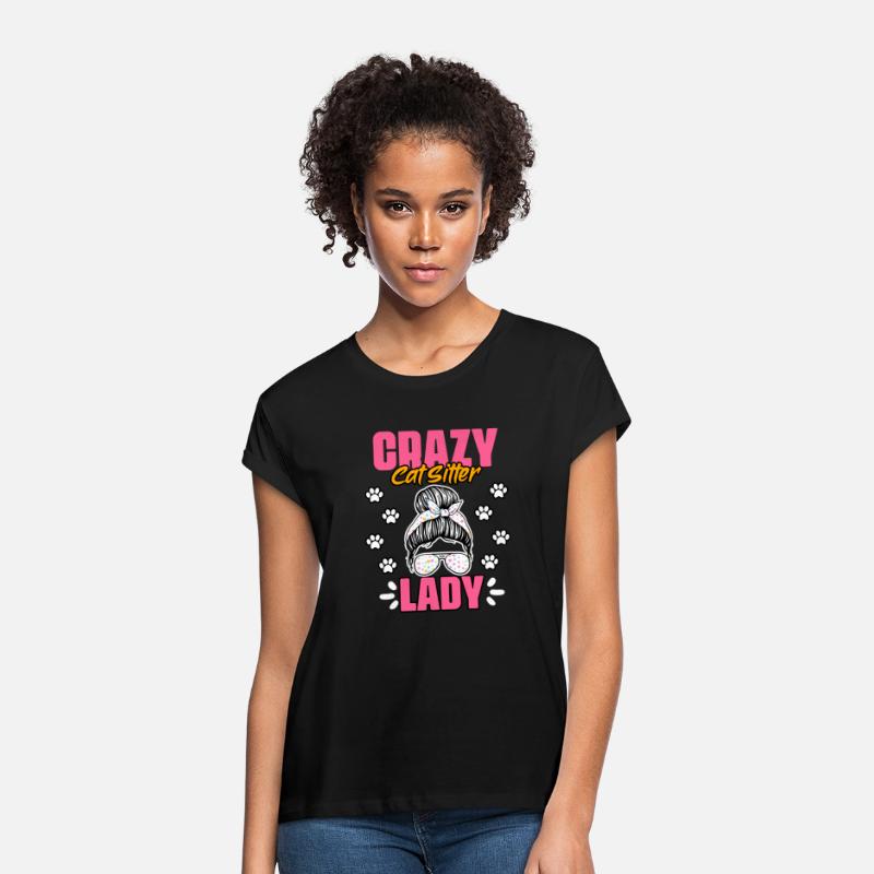 Crazy Cat Lady Funny Animal Sitting Humor For A