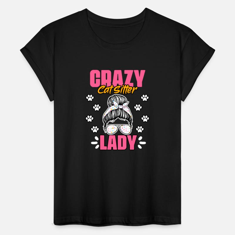 Crazy Cat Lady Funny Animal Sitting Humor For A