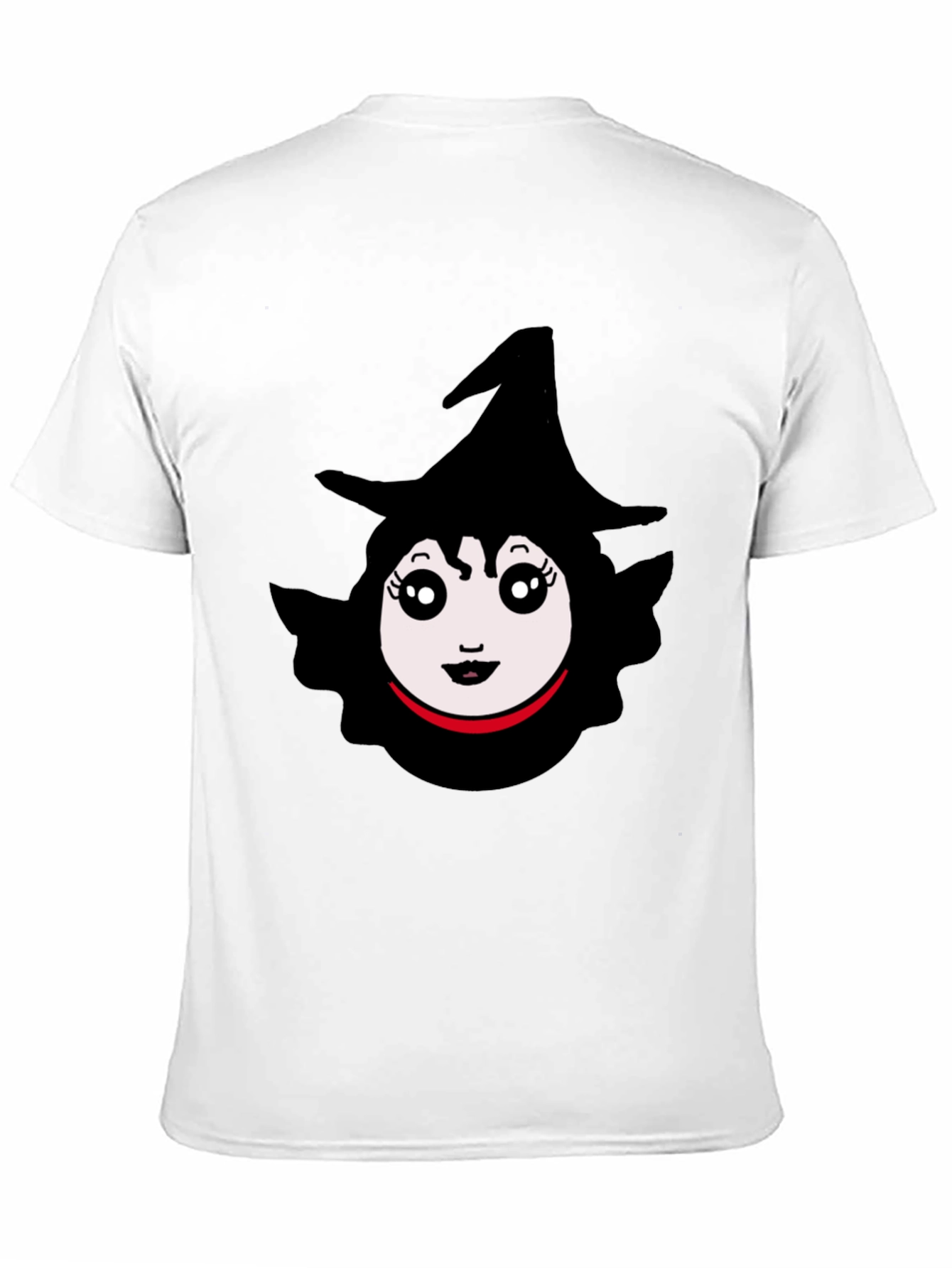 Whimsical Witch Graphic Tee - Black