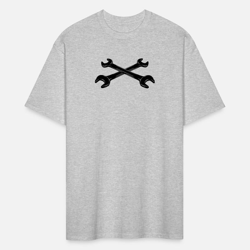 Crossed wrenches tool logo for mechanic
