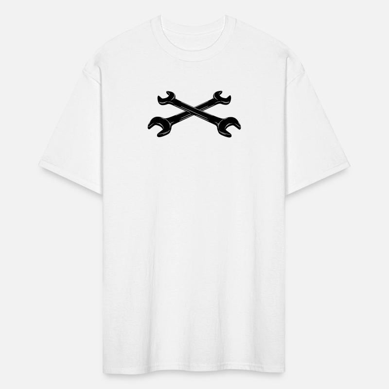 Crossed wrenches tool logo for mechanic