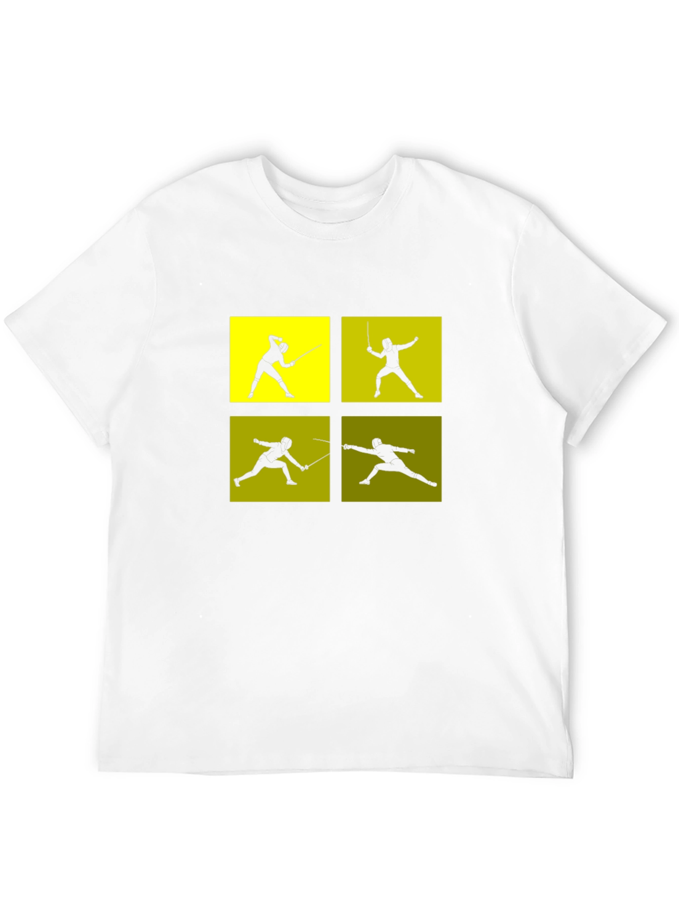Fencing Silhouette Graphic T-Shirt