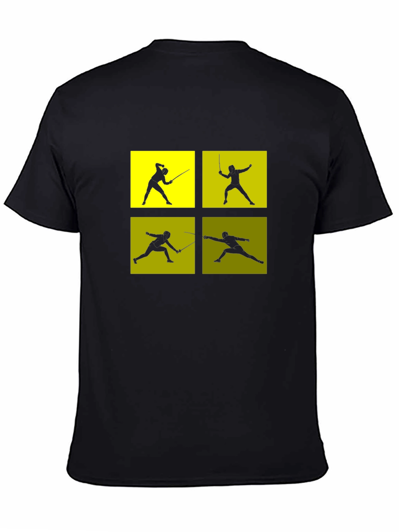 Fencing Silhouette Graphic T-Shirt