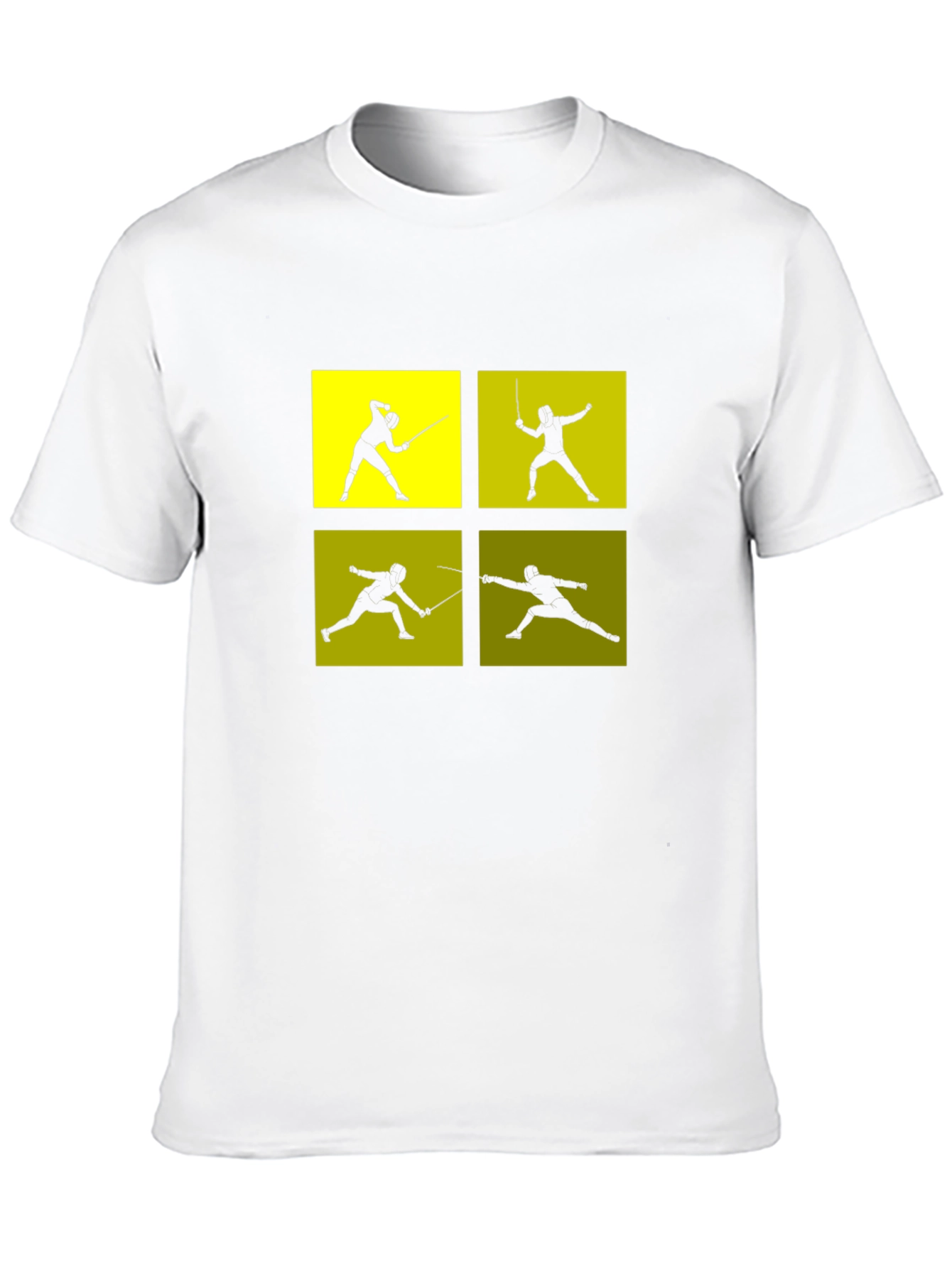 Fencing Silhouette Graphic T-Shirt