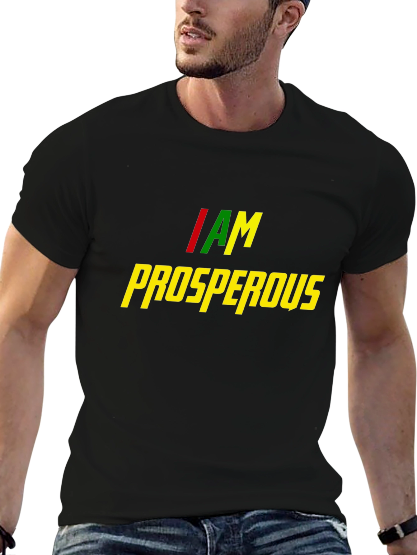 I AM Prosperous Graphic Tee - Stylish Statement Shirt