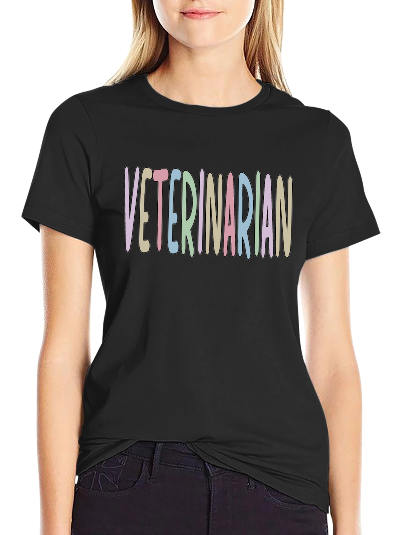 Veterinarian Pastel T-Shirt - Cute Animal Doctor Tee