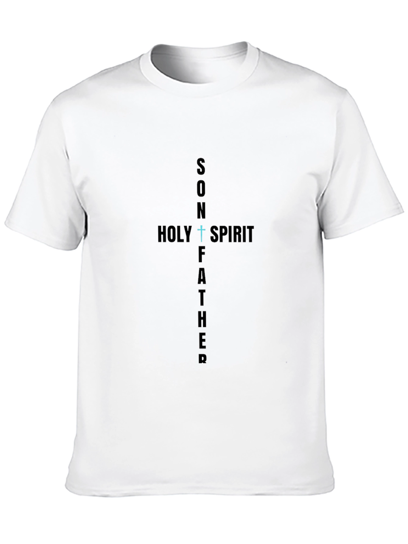 Faith-Inspired Son Holy Spirit Father Black T-Shirt