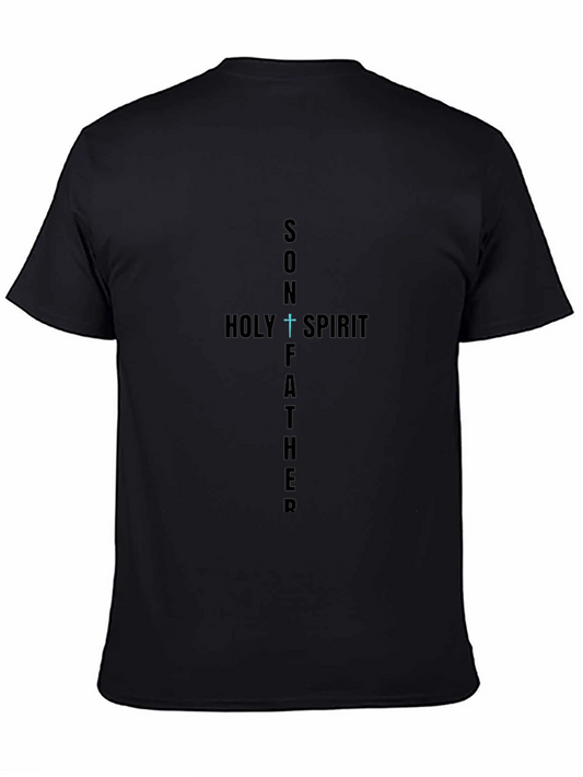 Faith-Inspired Son Holy Spirit Father Black T-Shirt