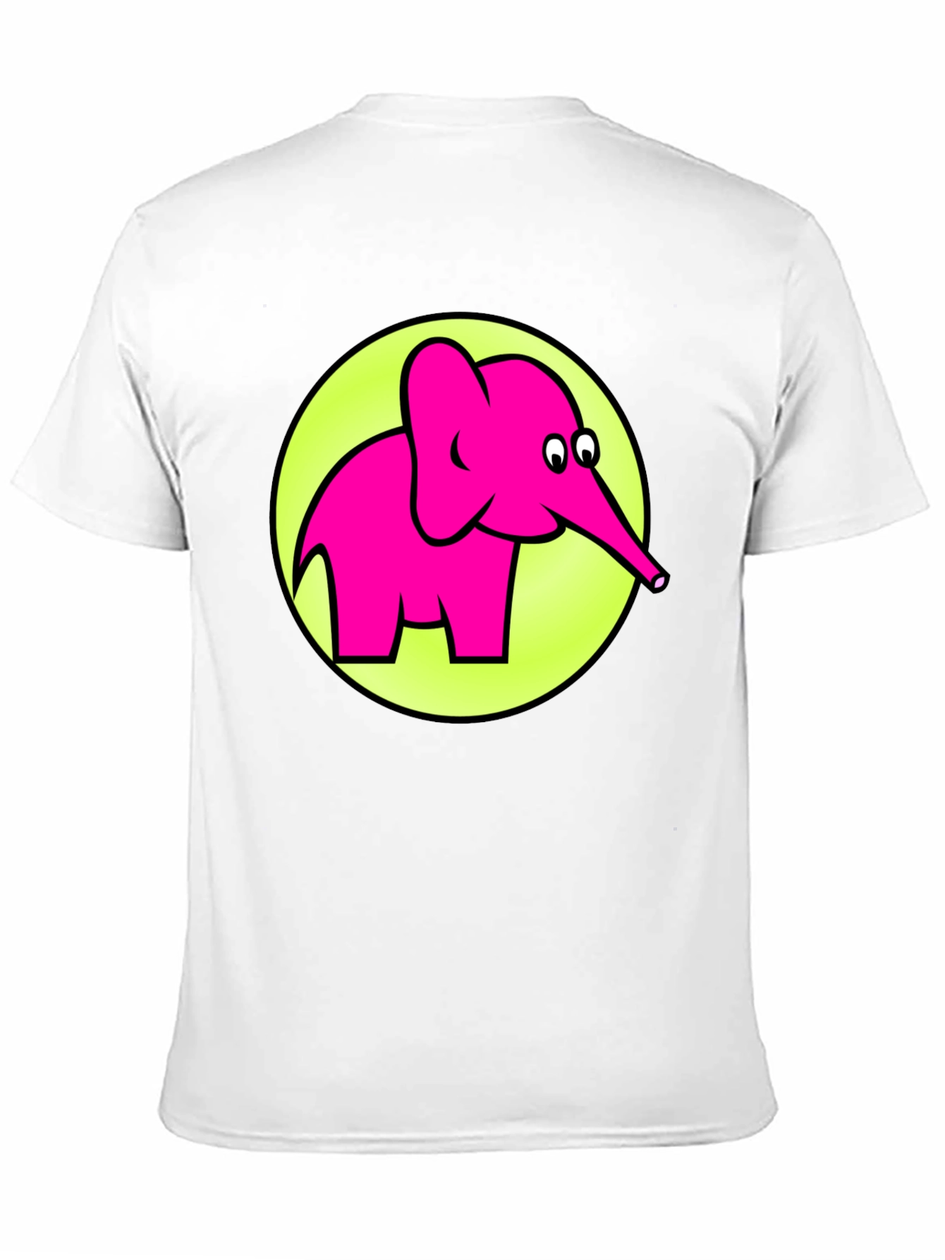 Pink Elephant Graphic T-Shirt - Mens Casual Tee