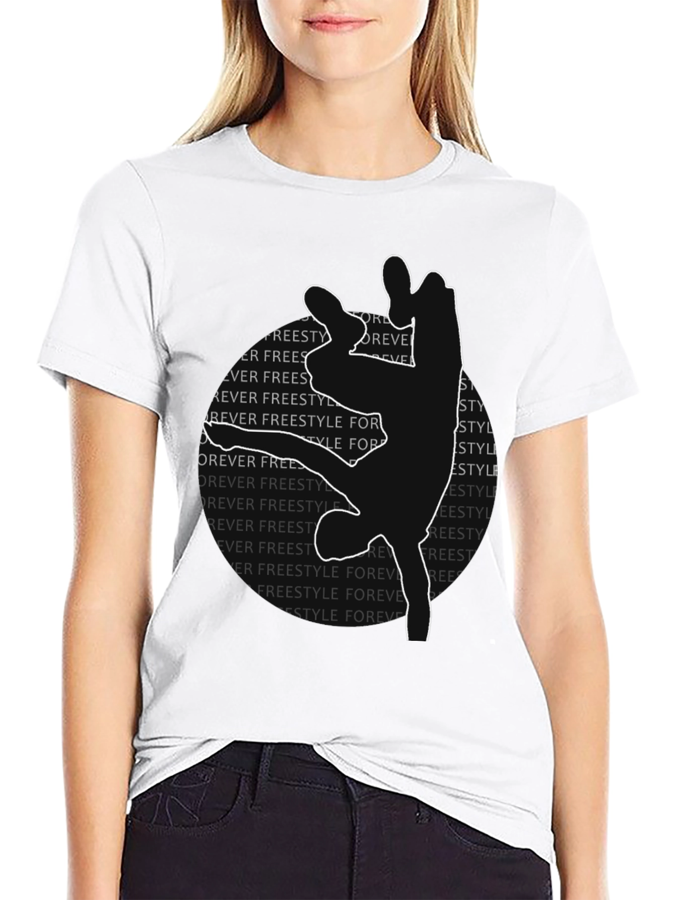 Freestyle Dance Silhouette Graphic Tee