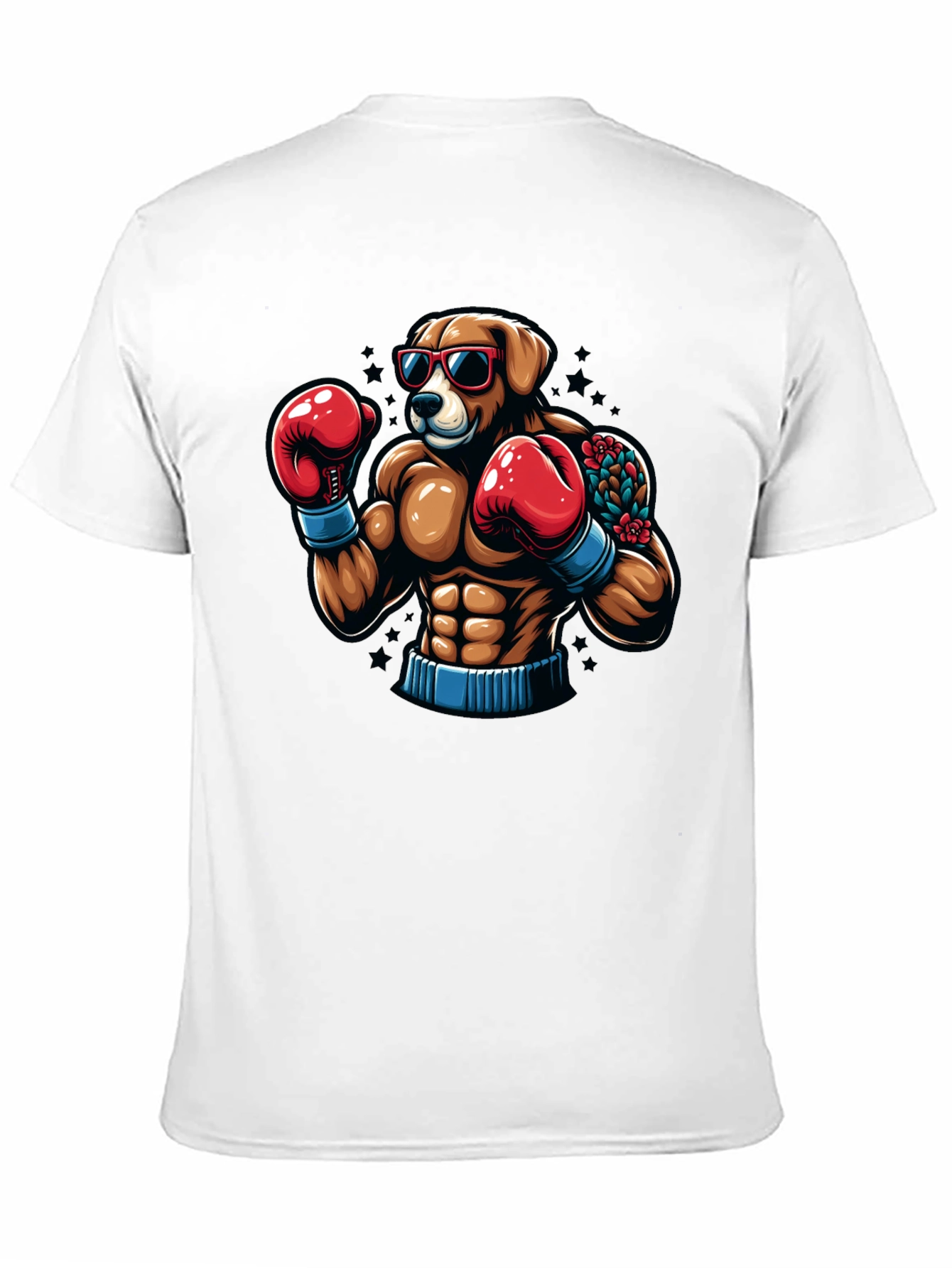 Dog Boxer Graphic Tee - Black T-Shirt