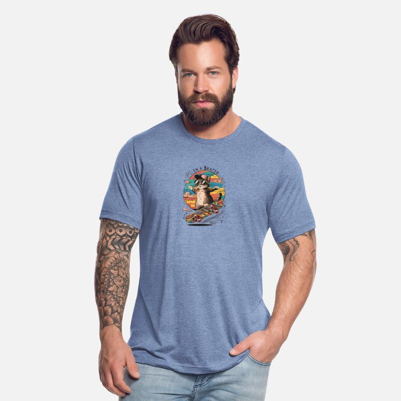 Cute Bunny with Glasses – Sporty Unisex T-Shirt