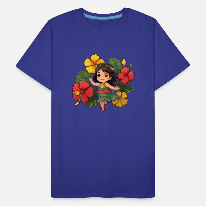 Cute Hula Girl in Reggae Colors