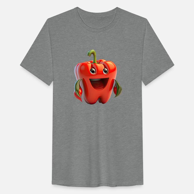 Cute little red bell pepper cartoon character