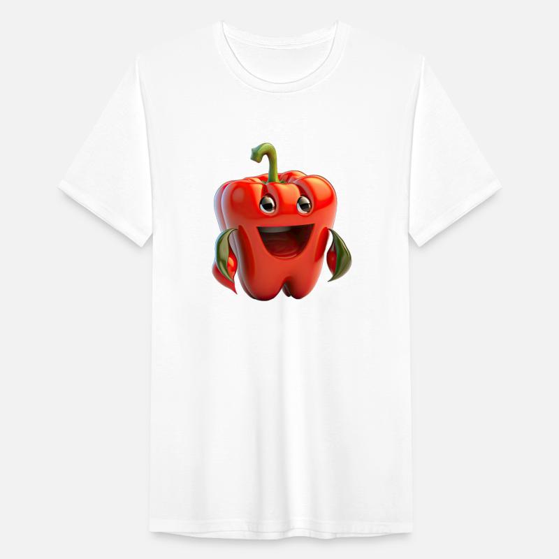 Cute little red bell pepper cartoon character