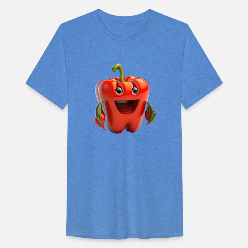 Cute little red bell pepper cartoon character