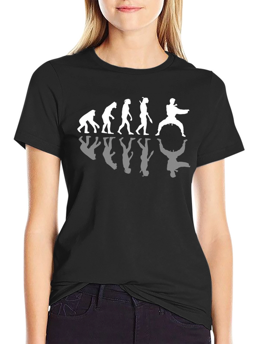 Evolution of Karate Black T-Shirt