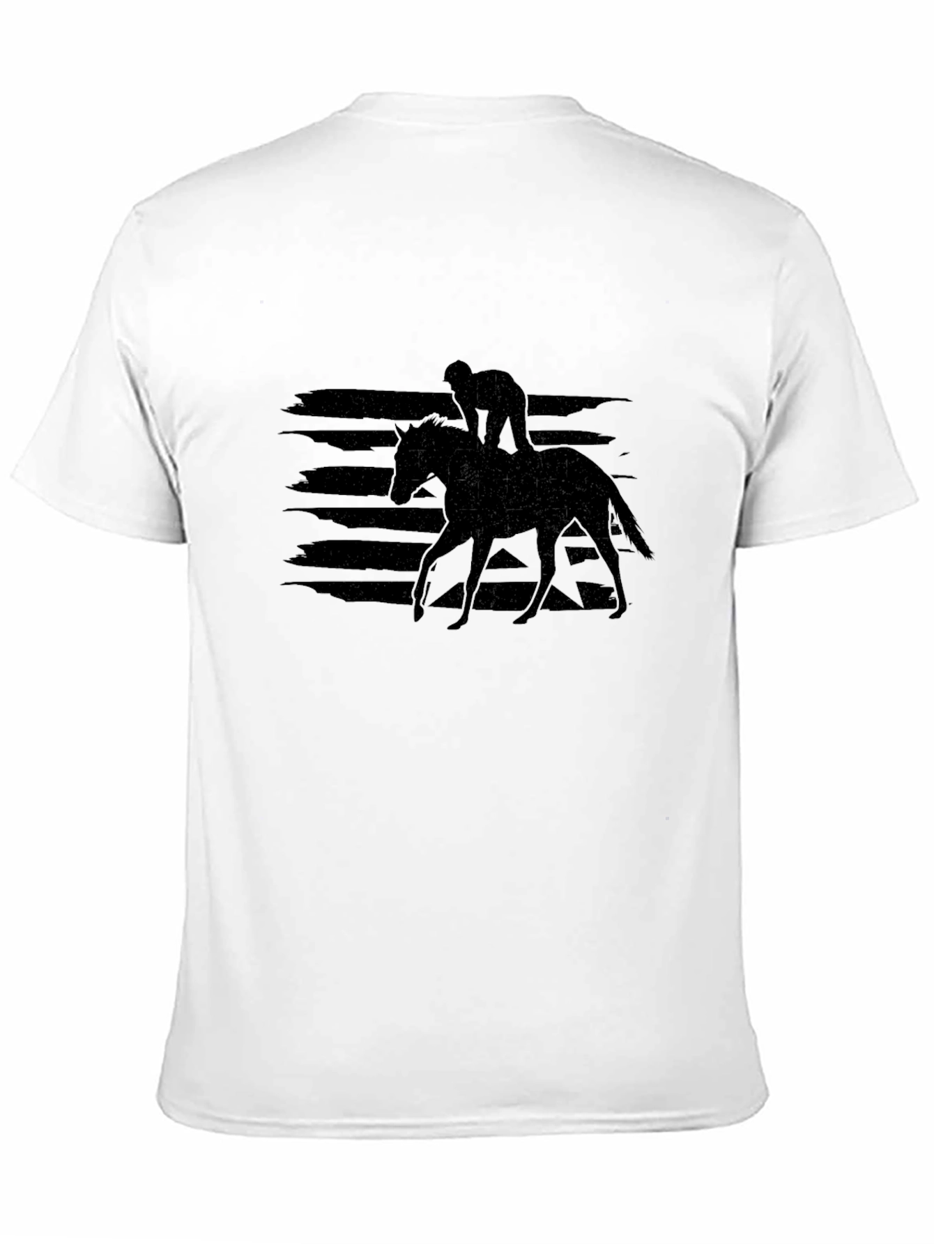 Equestrian Silhouette Graphic Tee - Black