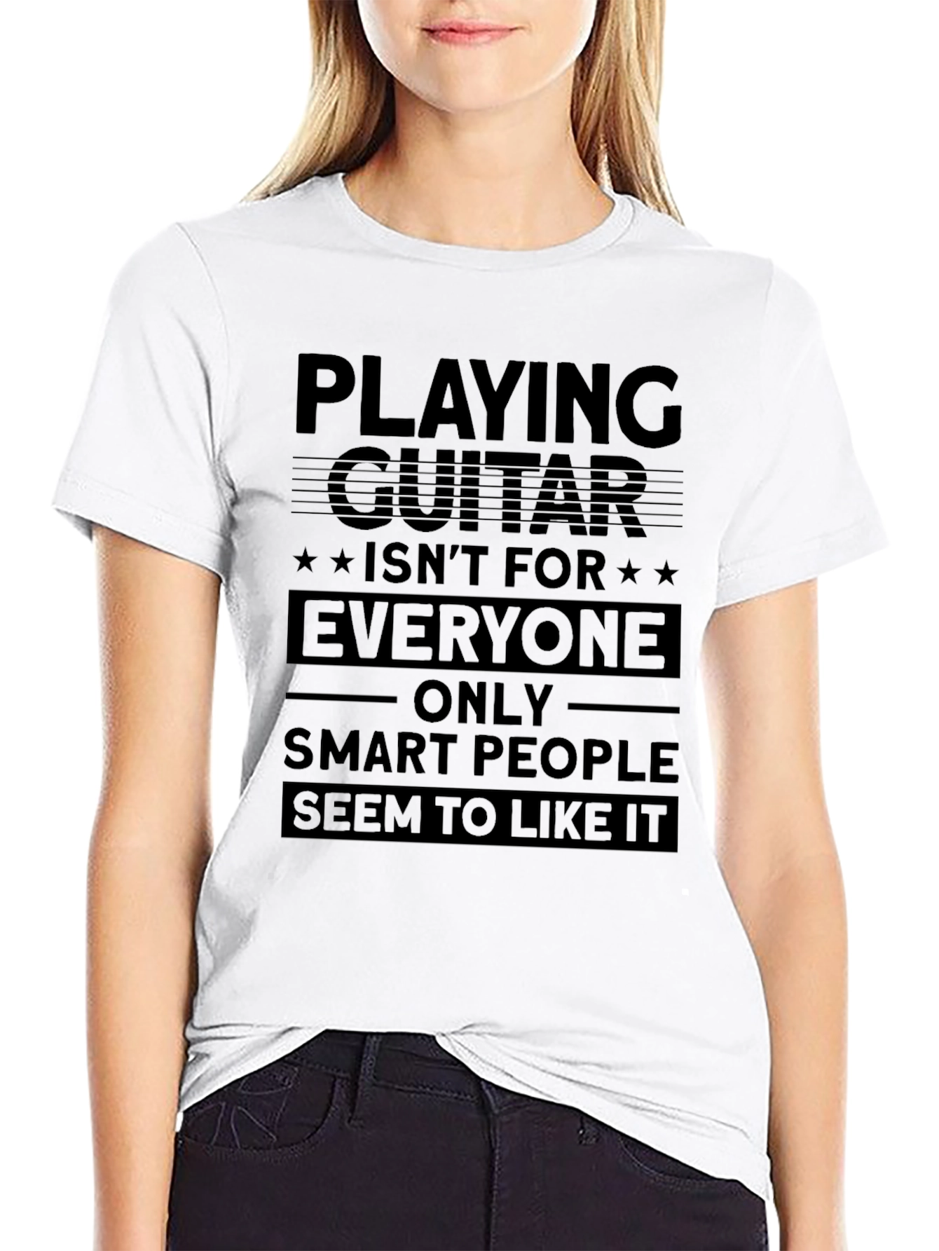 Guitar Lovers Tee: Smart Peoples Choice