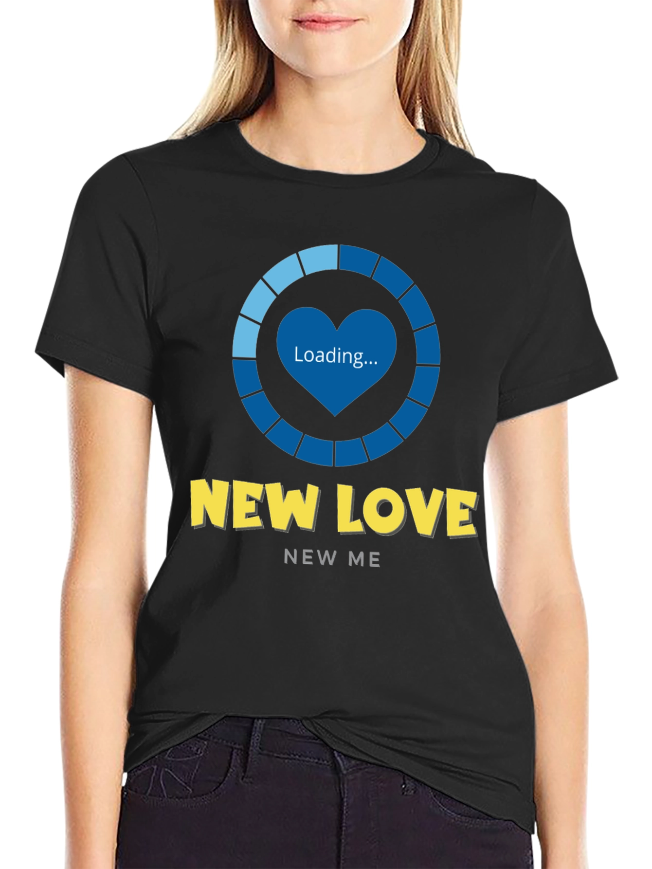 New Love Loading Graphic Tee - Trendy Unisex T-Shirt