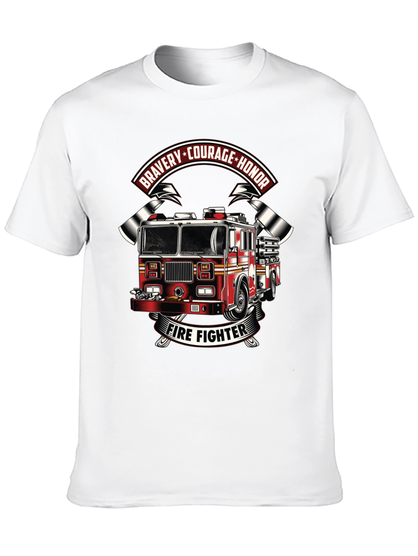 Firefighter Tribute Graphic T-Shirt