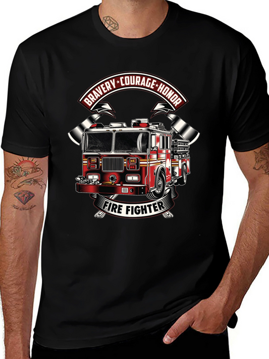 Firefighter Tribute Graphic T-Shirt