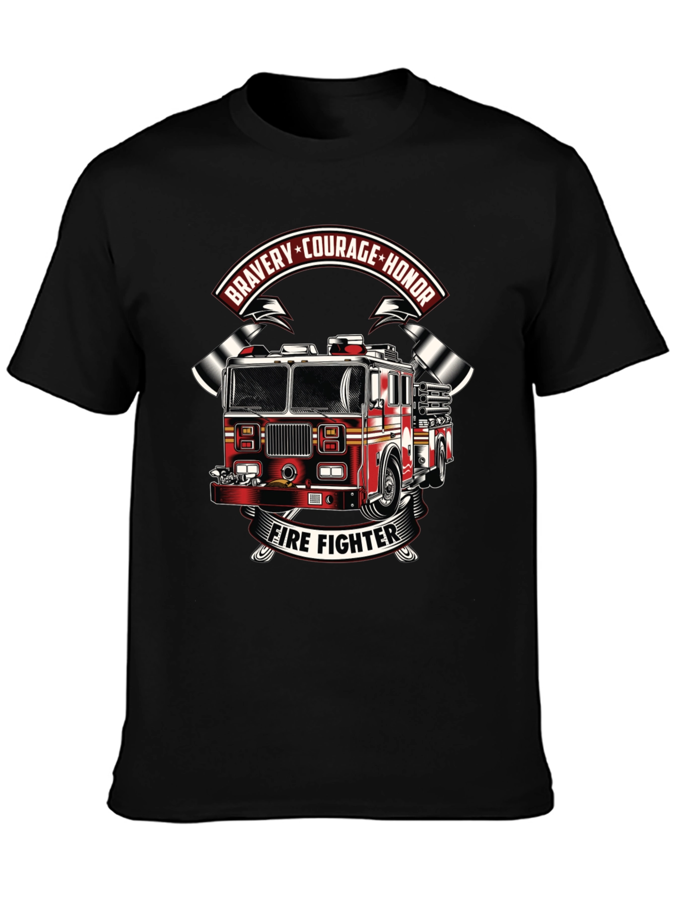 Firefighter Tribute Graphic T-Shirt