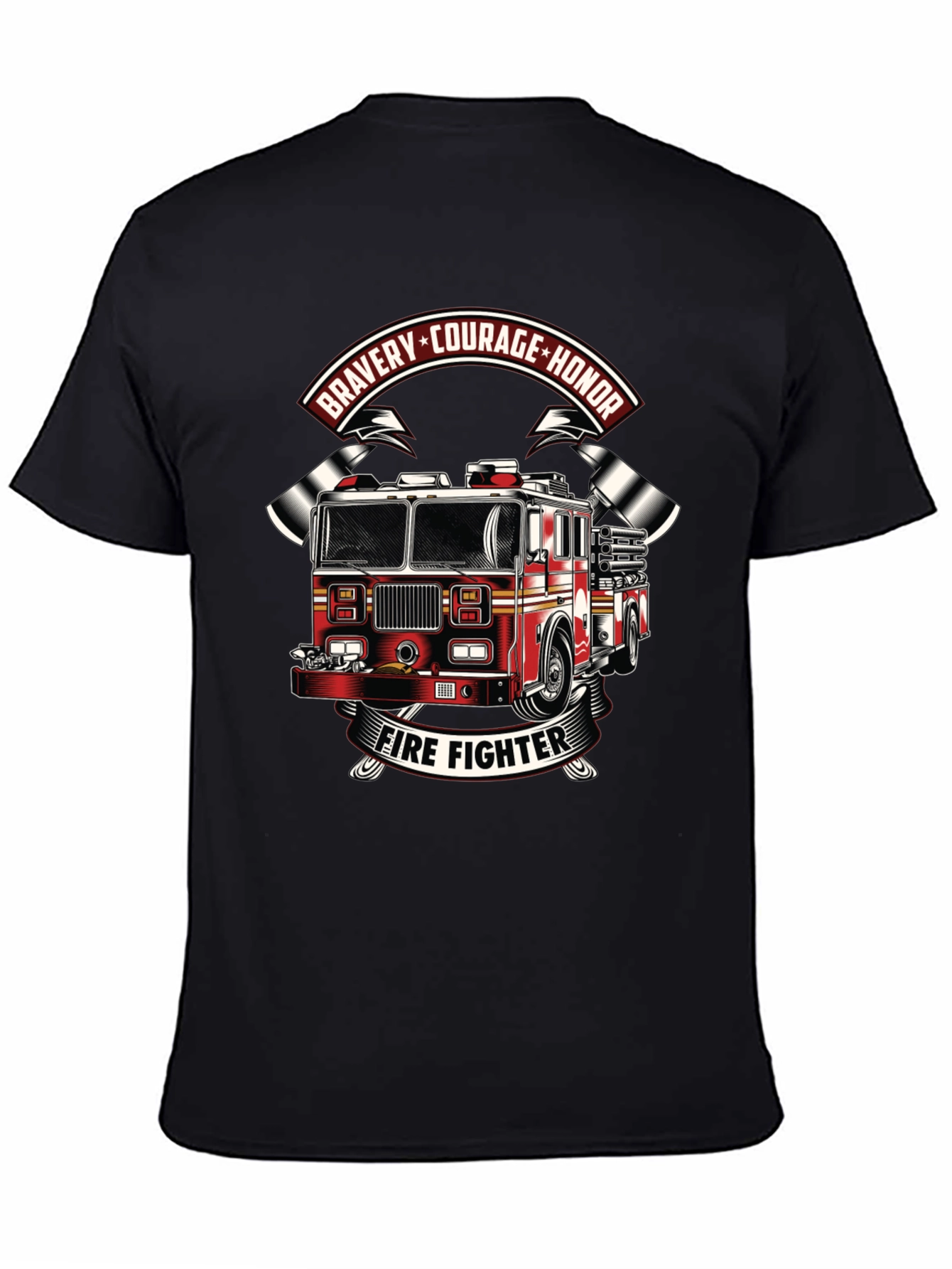 Firefighter Tribute Graphic T-Shirt