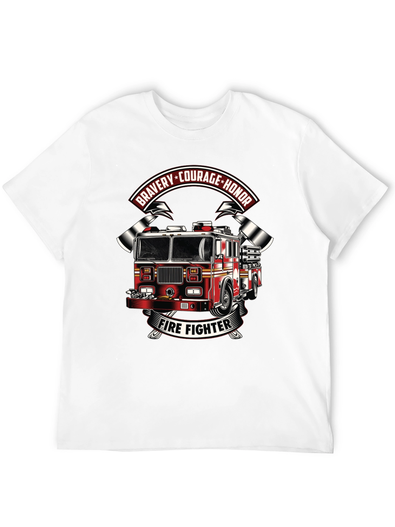 Firefighter Tribute Graphic T-Shirt
