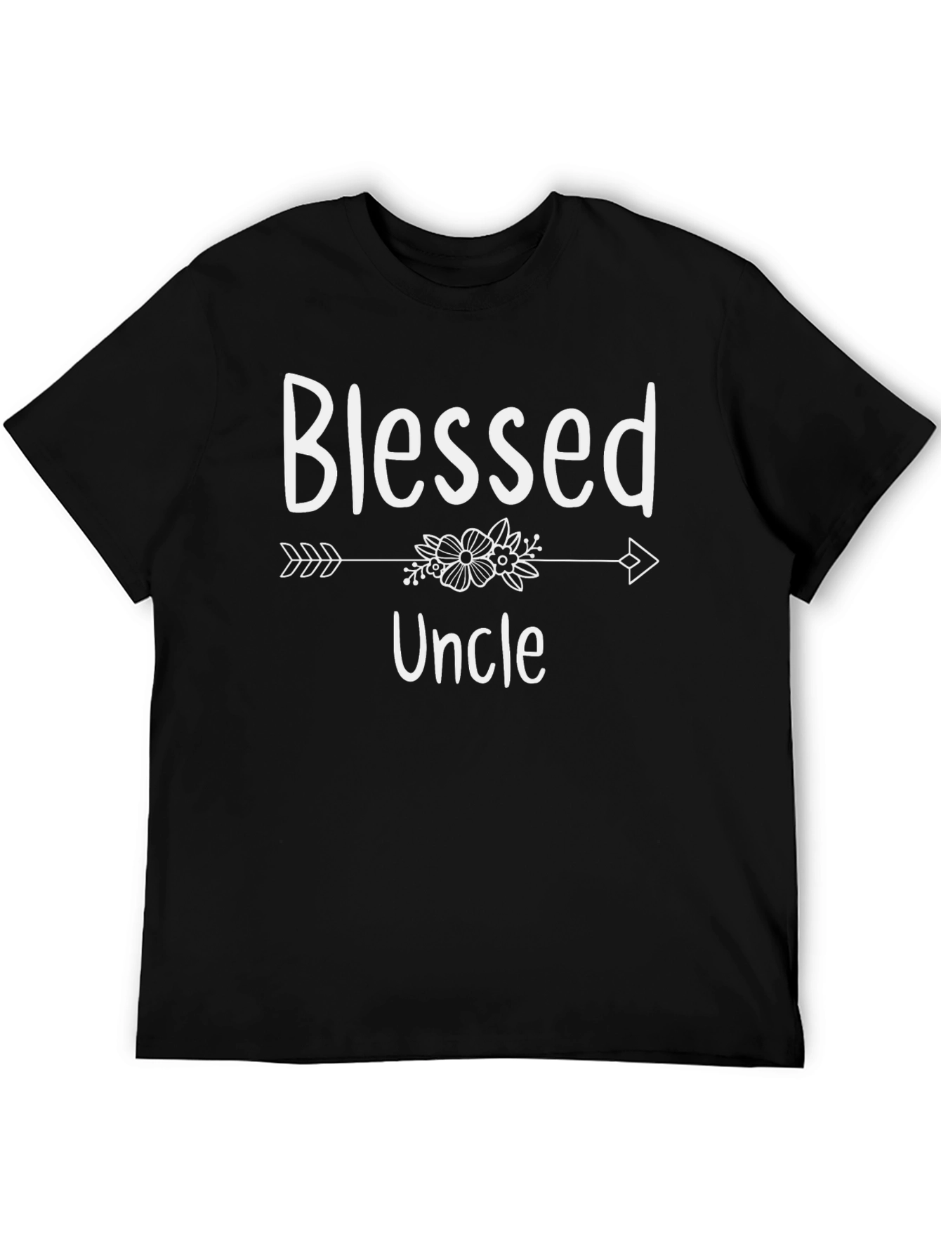 Blessed Uncle T-Shirt - Arrow & Floral Design