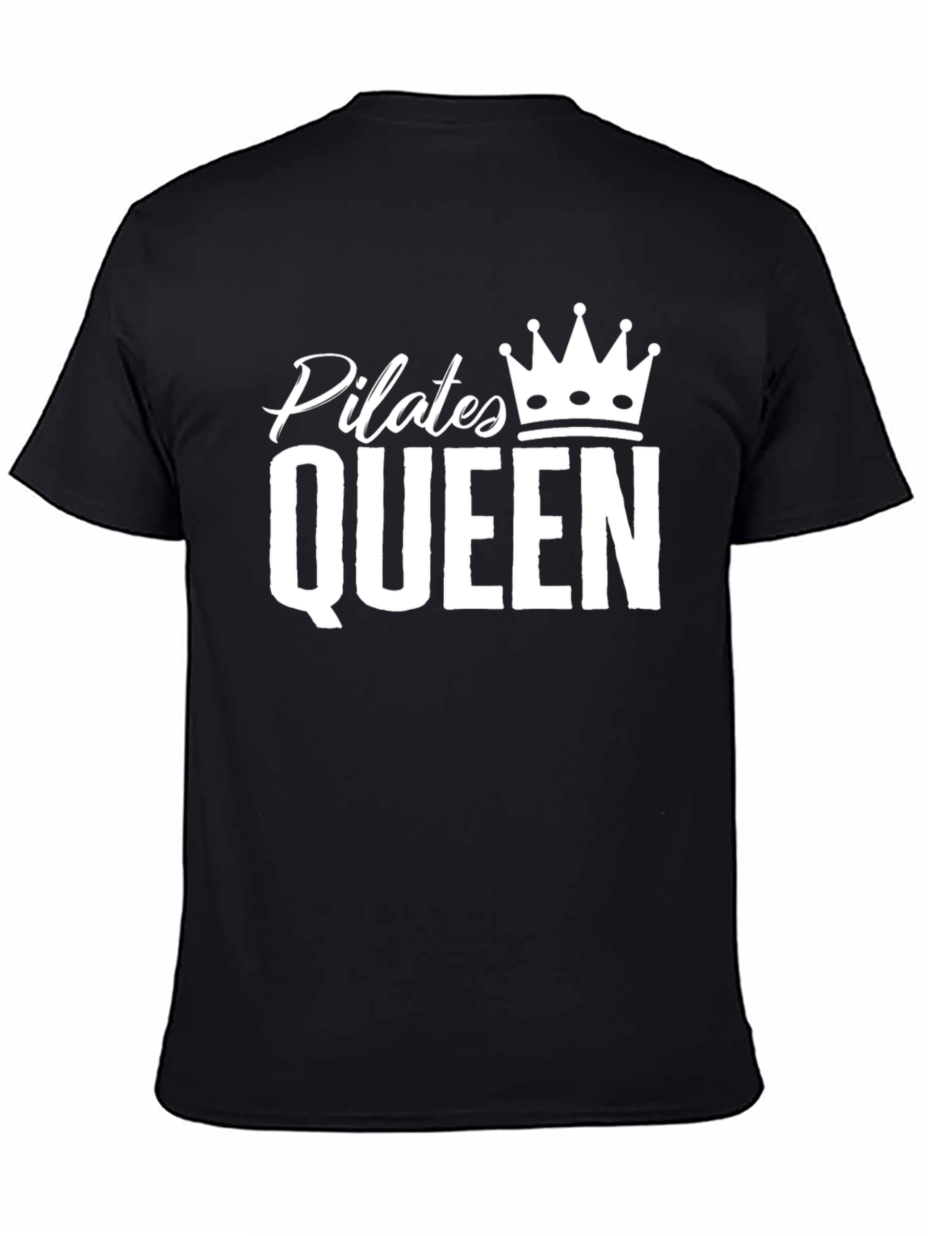 Pilates Queen Graphic T-Shirt - Black Cotton Tee