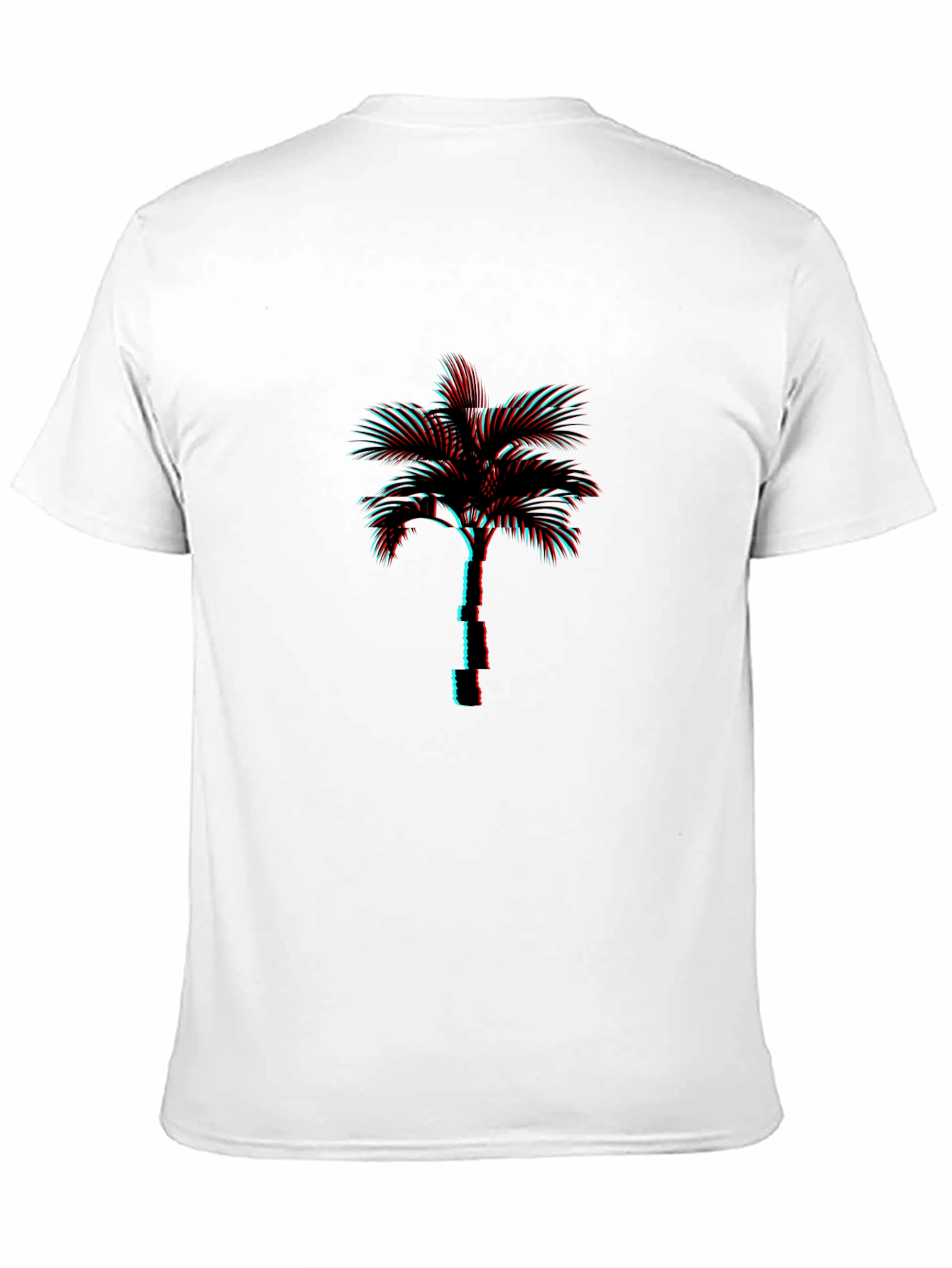 Retro Palm Tree Graphic Tee - Black