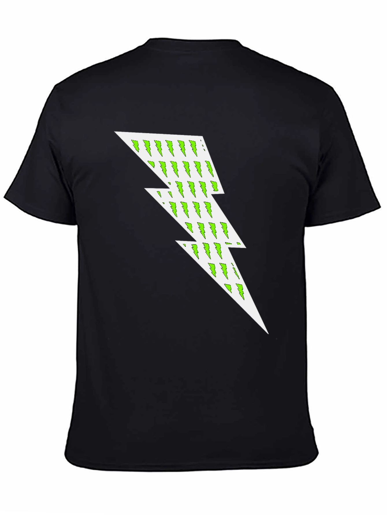 Lightning Bolt Graphic Tee - Black