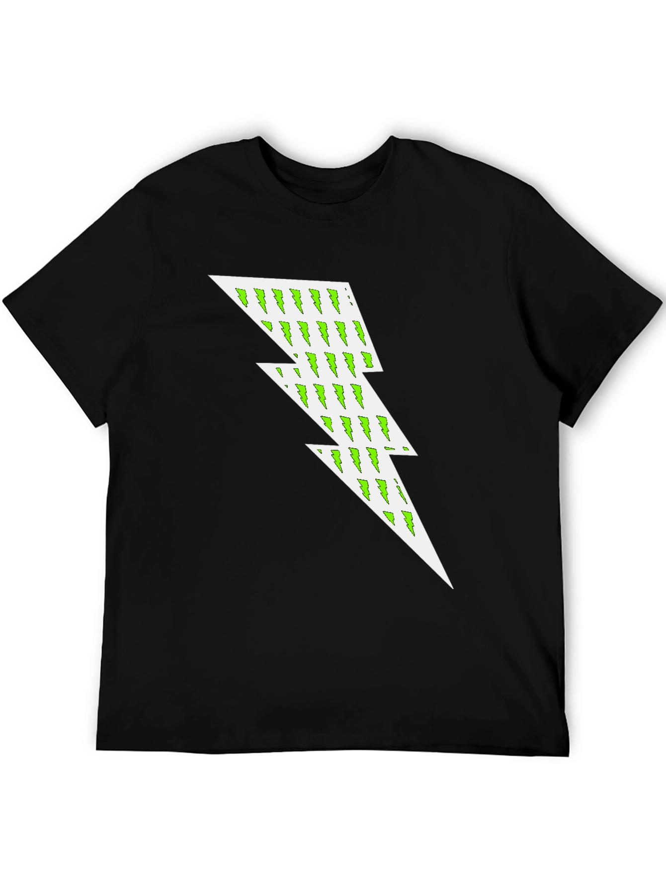 Lightning Bolt Graphic Tee - Black