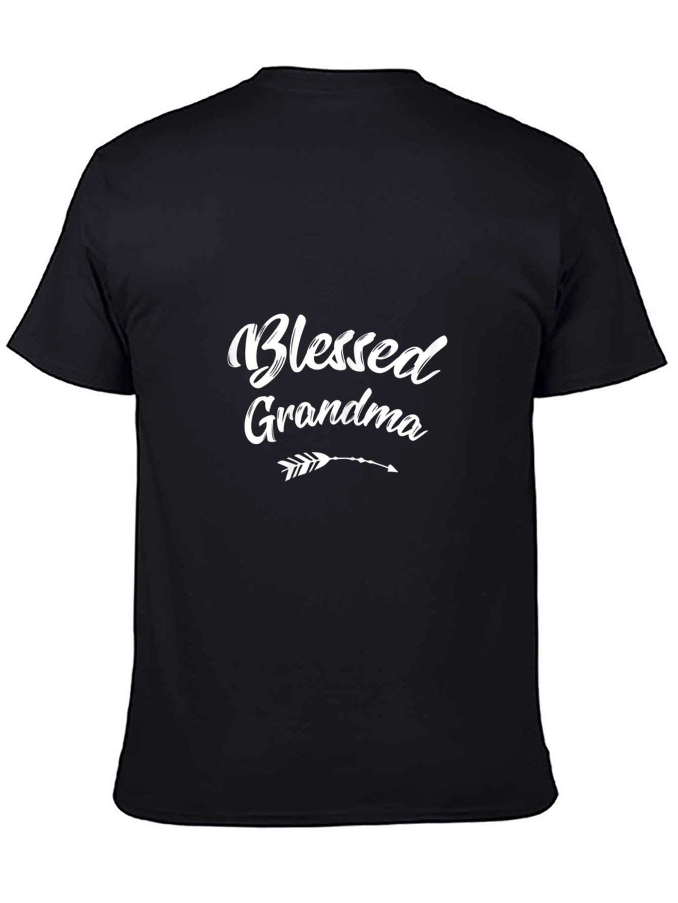 Blessed Grandma T-Shirt - Black Crew Neck