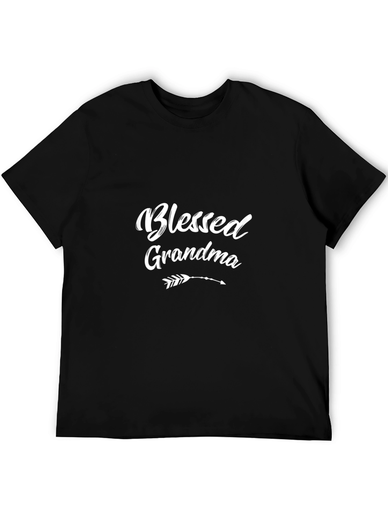 Blessed Grandma T-Shirt - Black Crew Neck