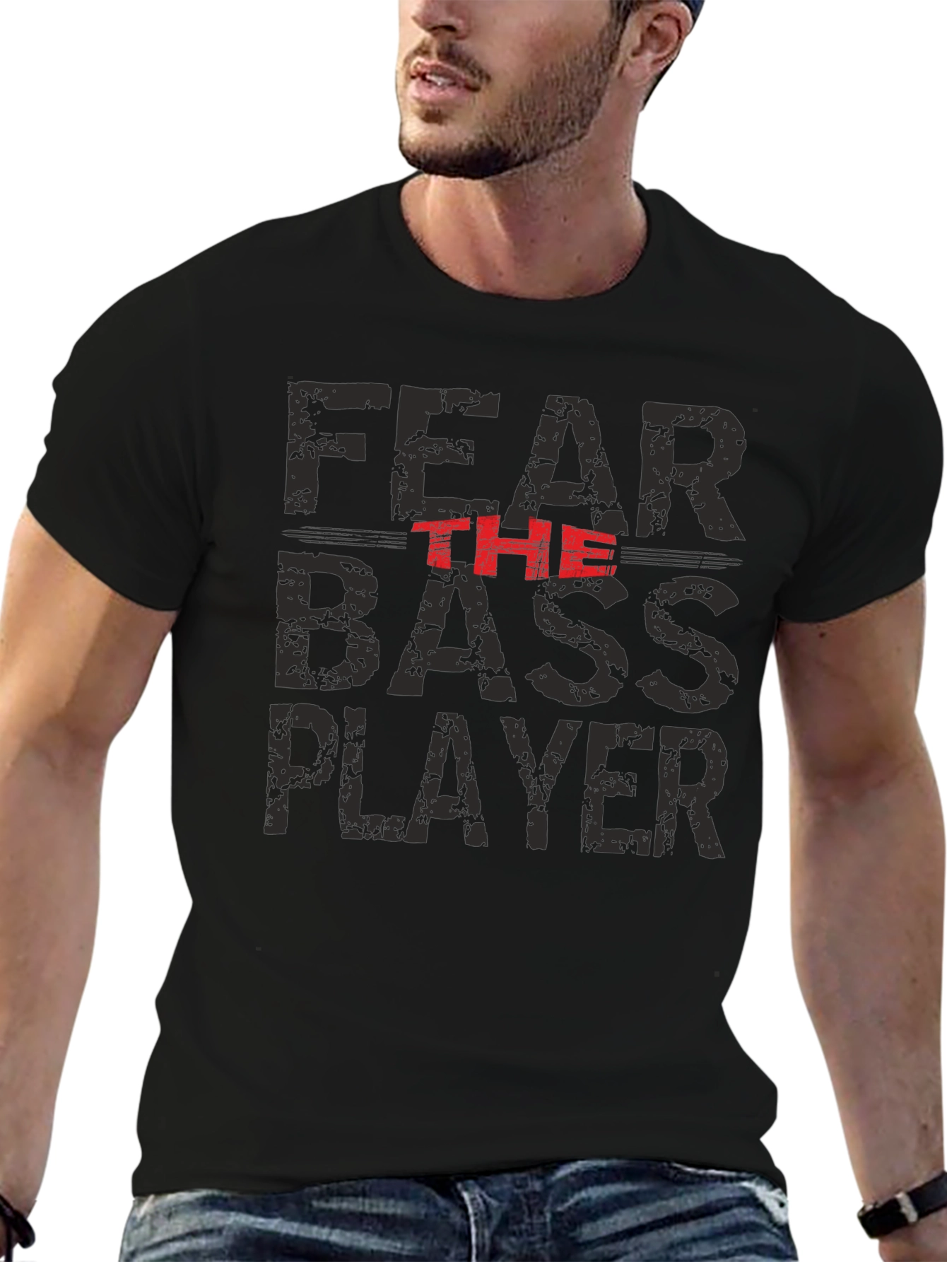 Fear the Bass Player Graphic T-Shirt