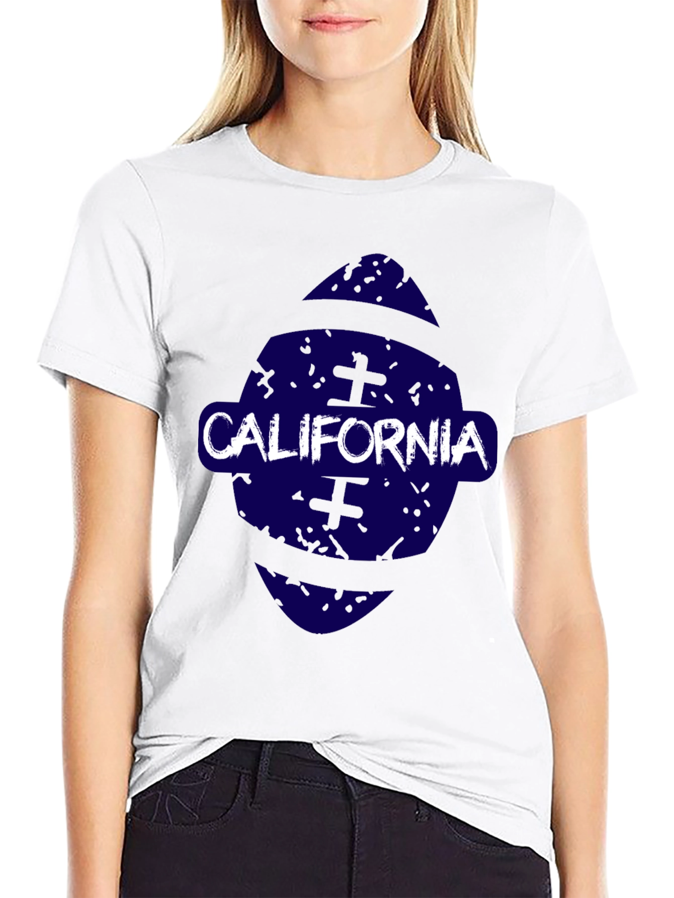 California Graphic Print Crew Neck T-Shirt