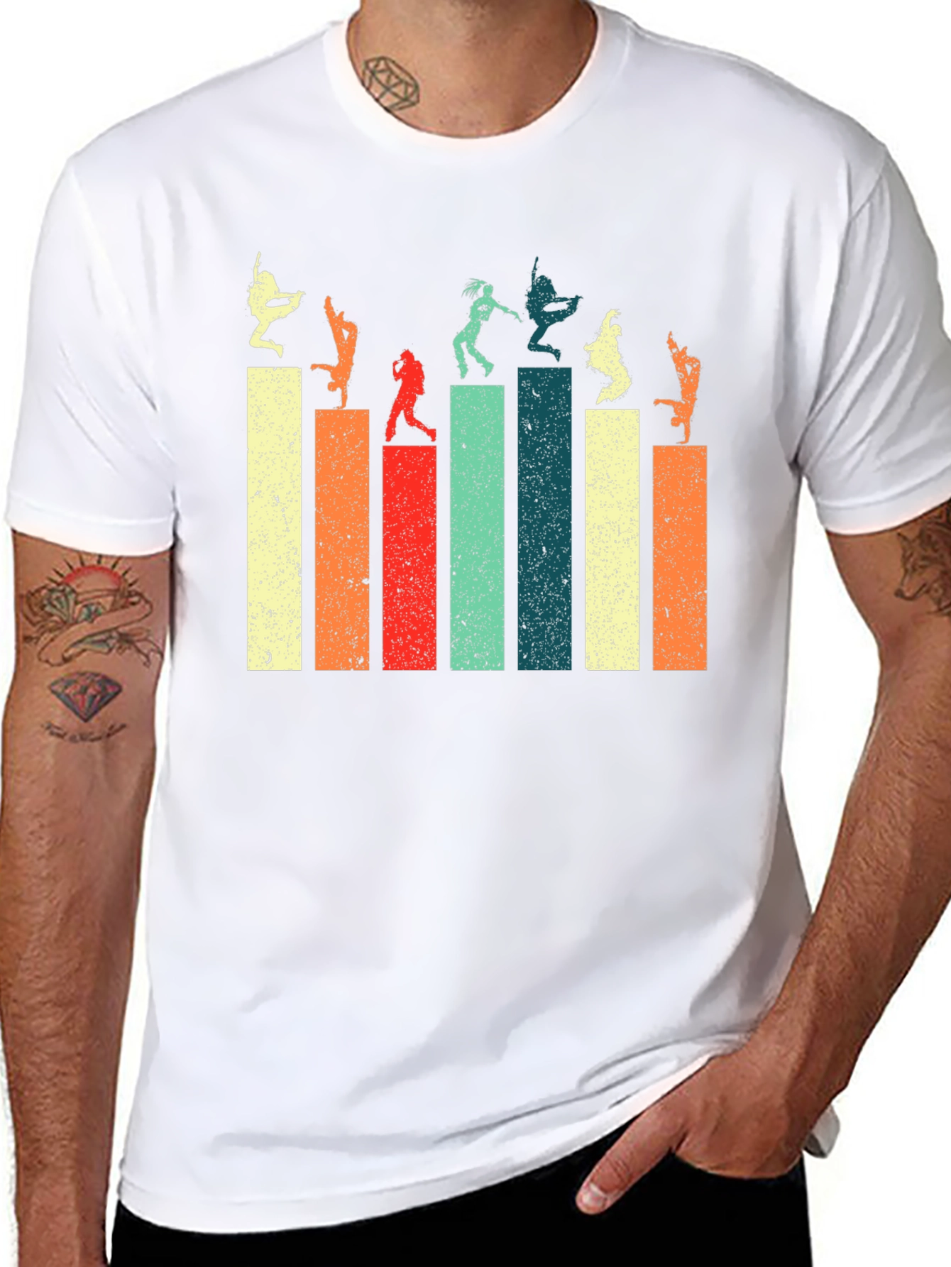 Retro Dance Silhouette Graphic Tee