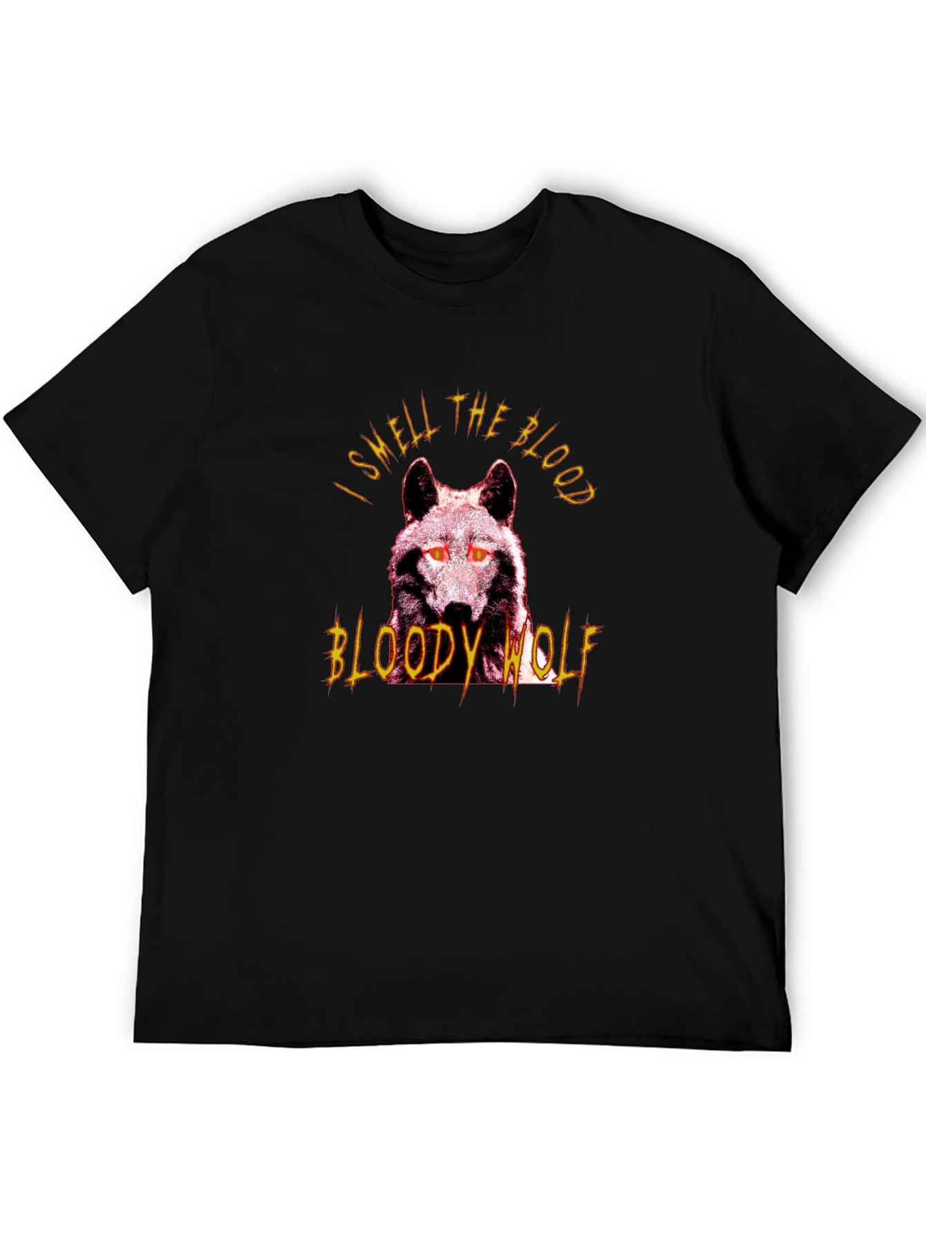 Bloody Wolf Graphic Tee - Mens Black T-Shirt