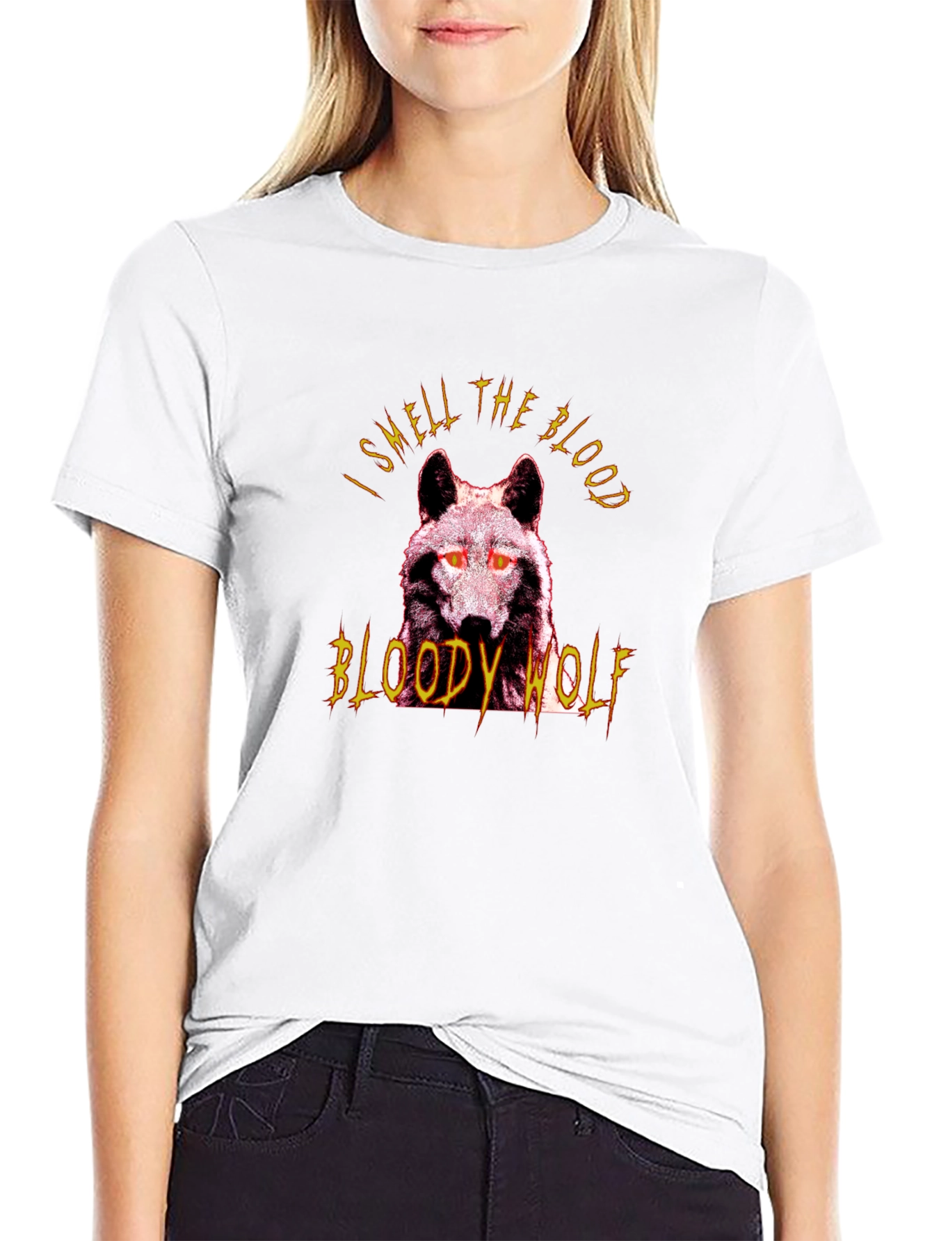 Bloody Wolf Graphic Tee - Mens Black T-Shirt