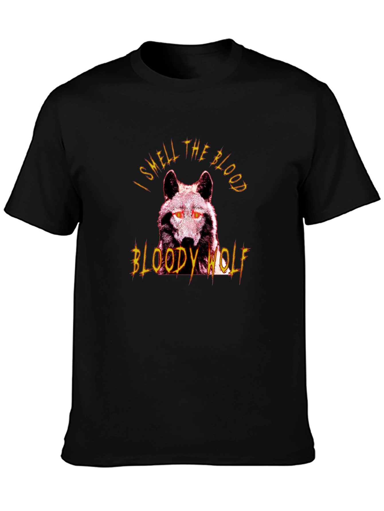 Bloody Wolf Graphic Tee - Mens Black T-Shirt