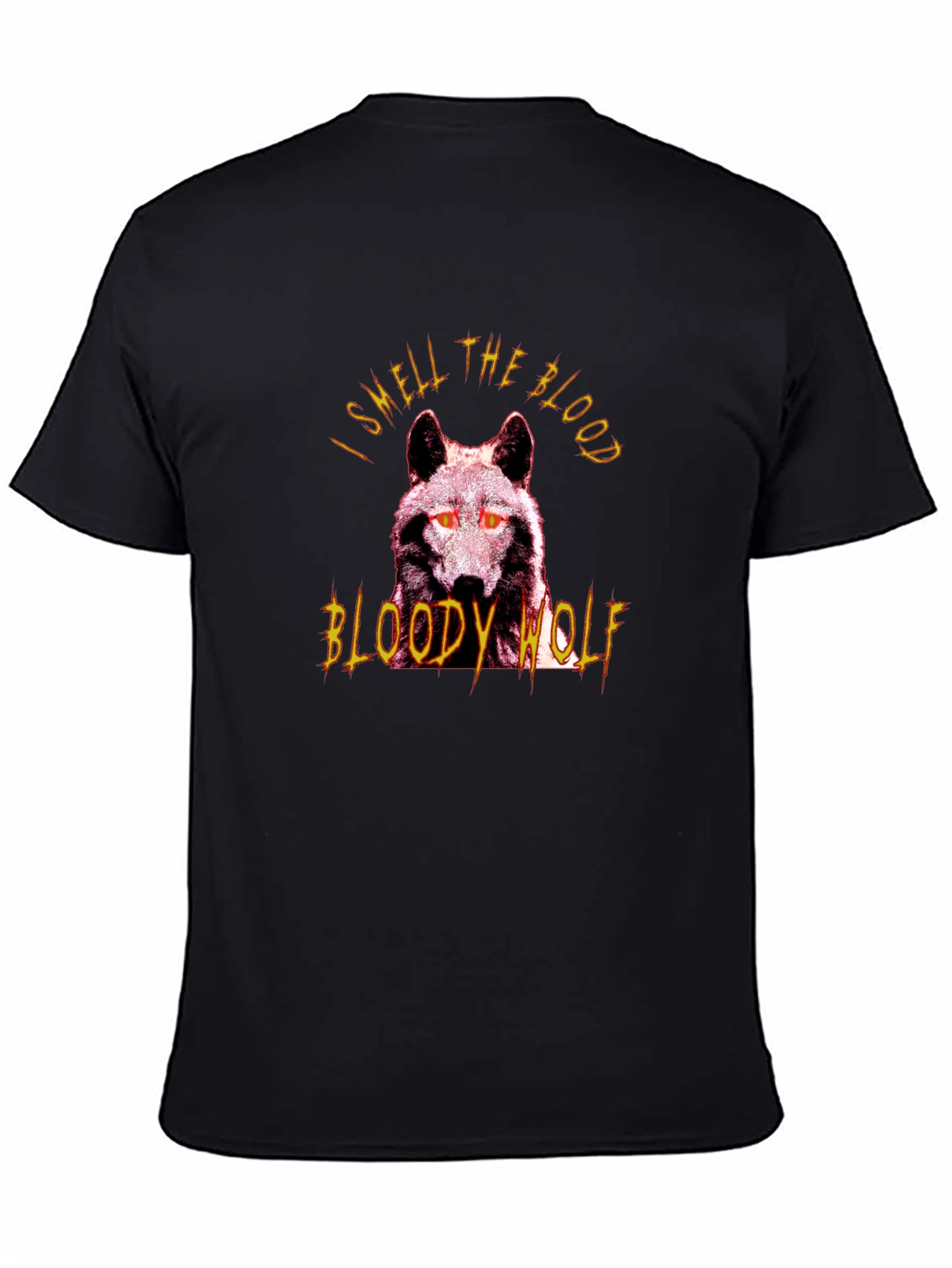 Bloody Wolf Graphic Tee - Mens Black T-Shirt