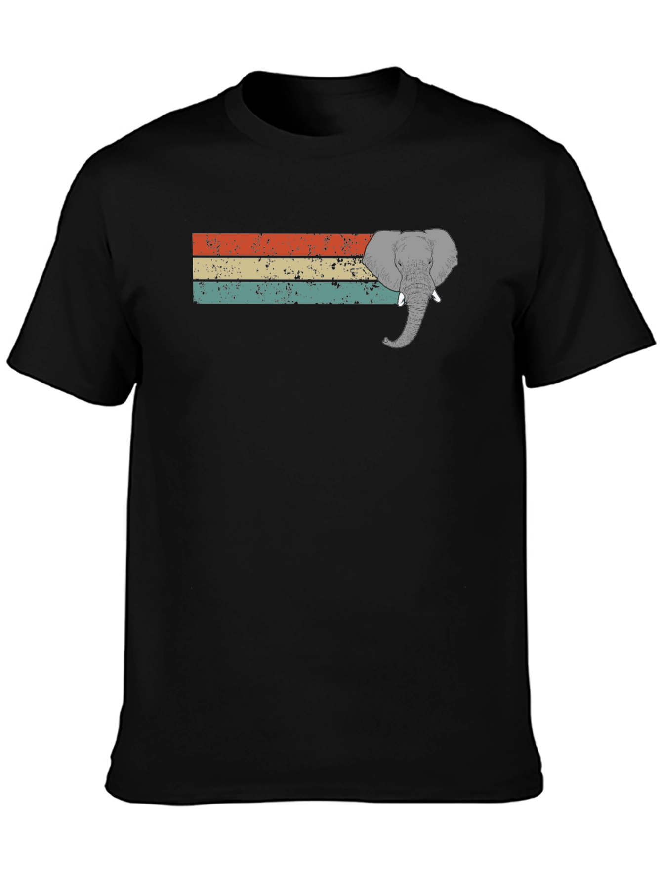 Retro Elephant Graphic T-Shirt - Unisex Style