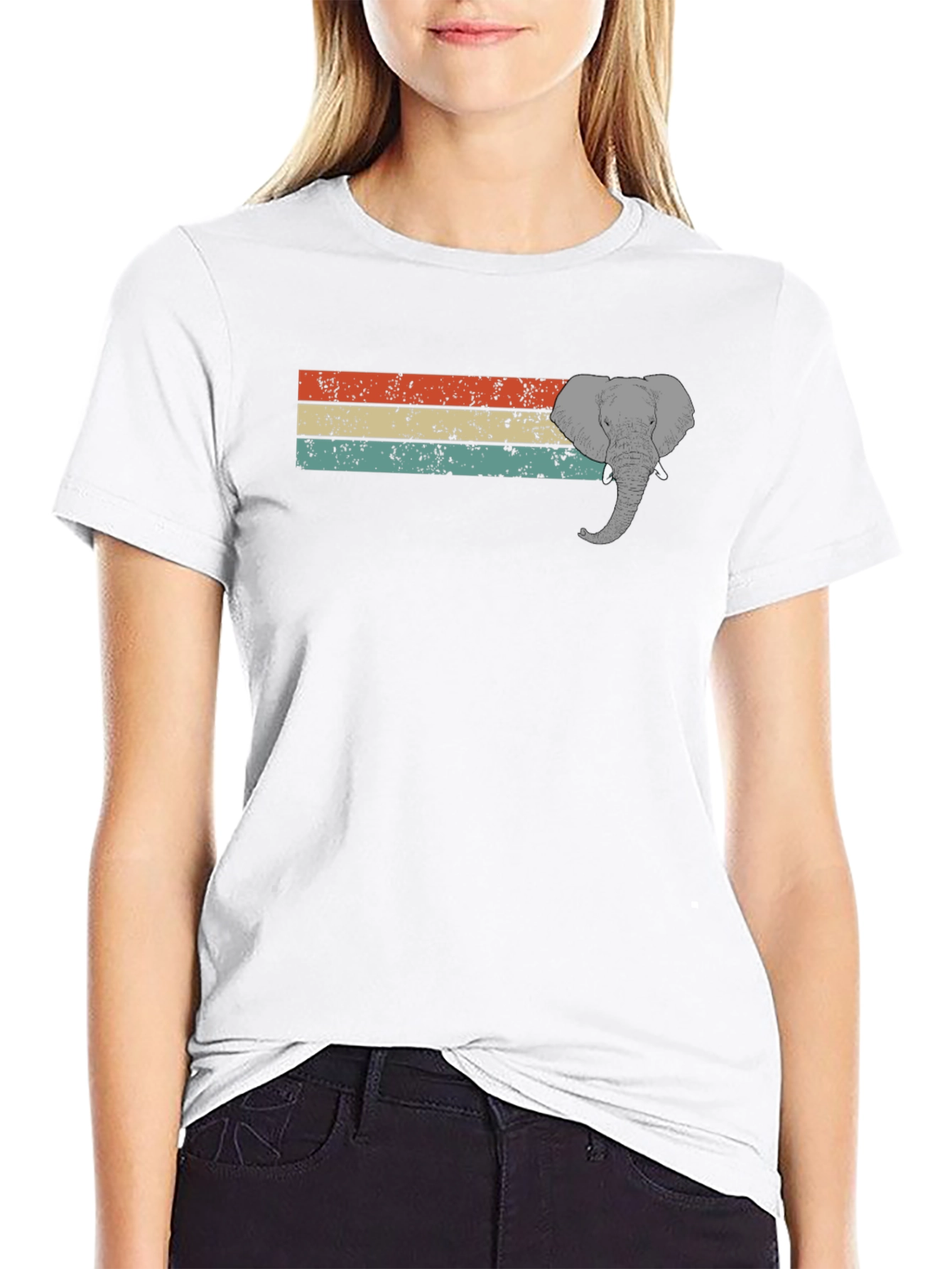 Retro Elephant Graphic T-Shirt - Unisex Style