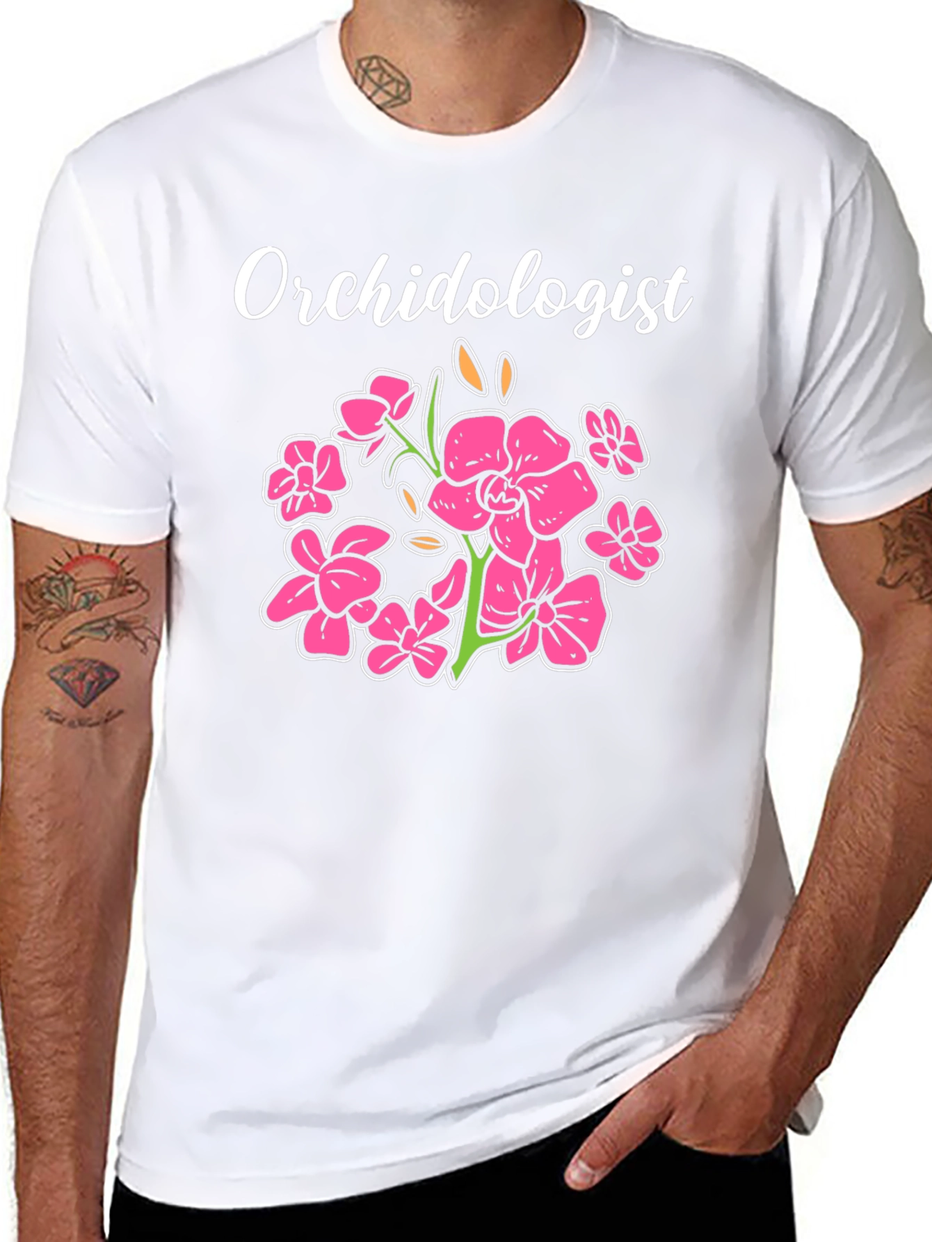 Orchidologist Floral T-Shirt - Botanical Lovers Tee
