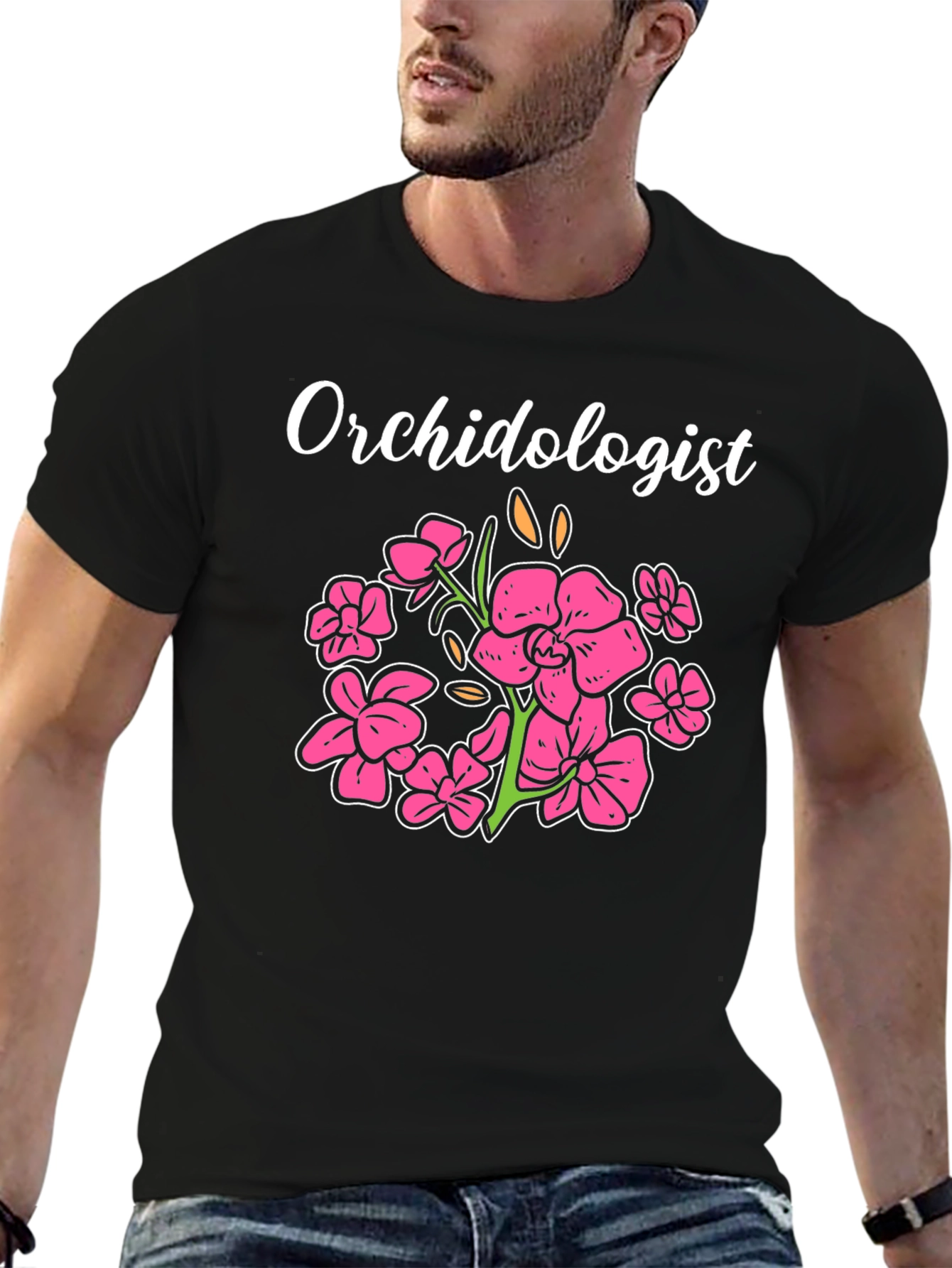 Orchidologist Floral T-Shirt - Botanical Lovers Tee