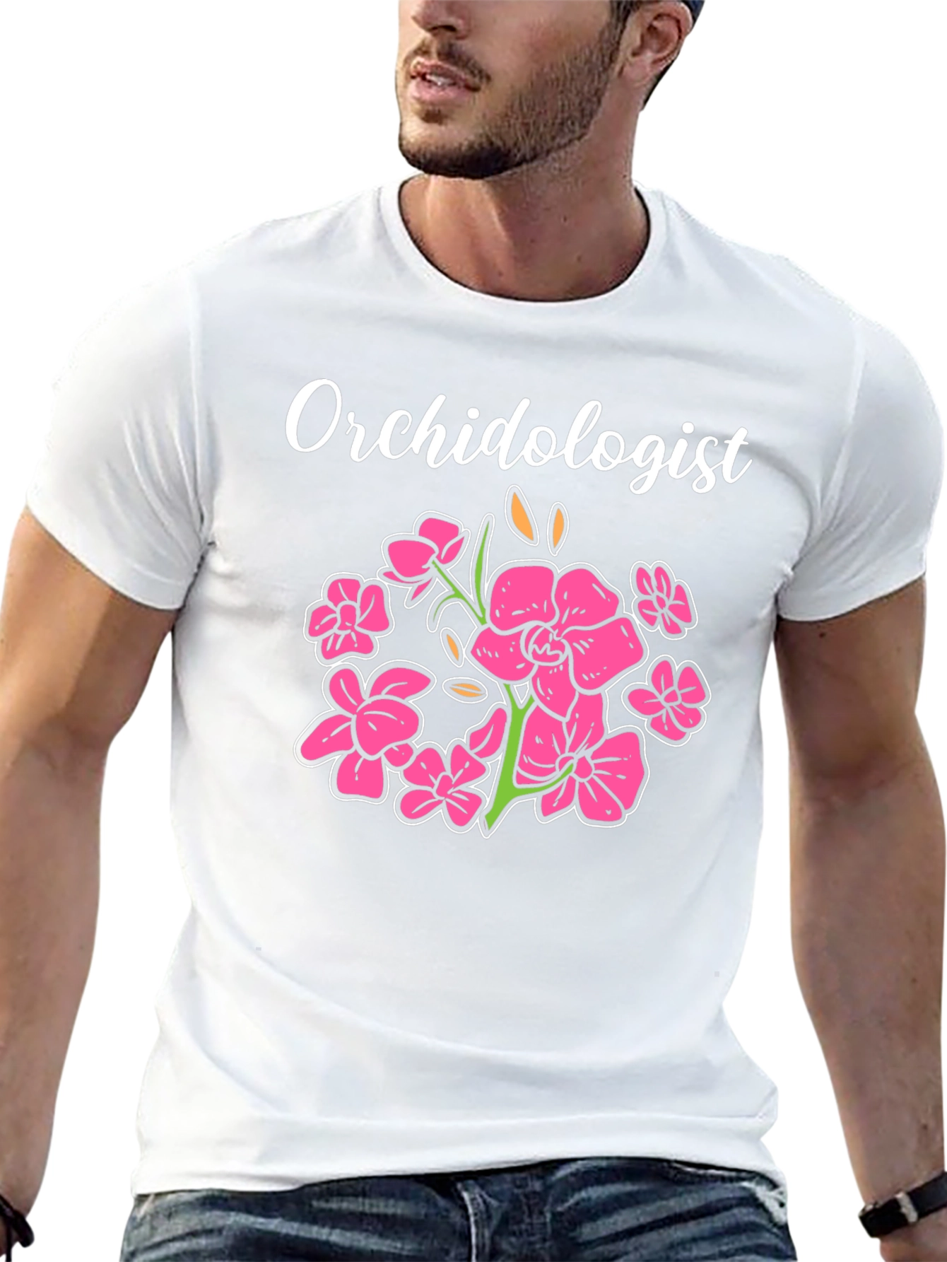Orchidologist Floral T-Shirt - Botanical Lovers Tee