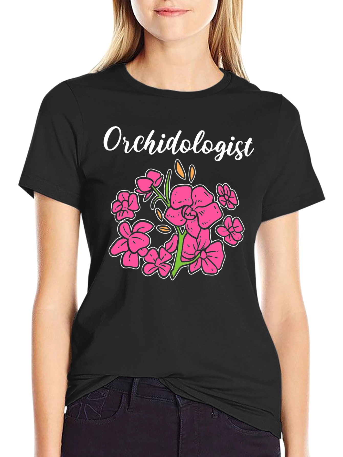 Orchidologist Floral T-Shirt - Botanical Lovers Tee
